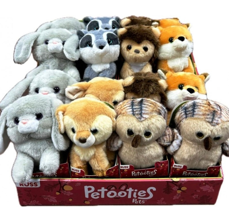 Petooties Woodlands Friends Plush 4”