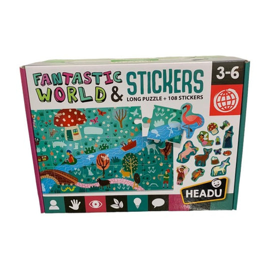 Headu - Fantastic World Puzzle  & Stickers