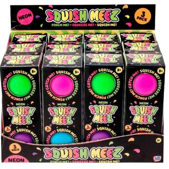 Squish Meez Neon squish me ball 3 pack