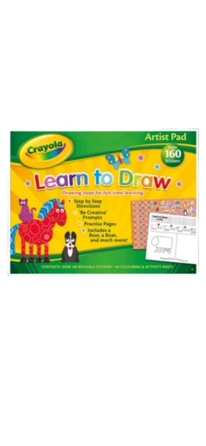 Crayola Learn To Draw Artist Pad