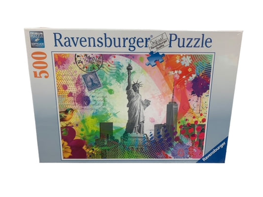 Ravensburger 500 Piece Jigsaw Puzzle - New York Postcard