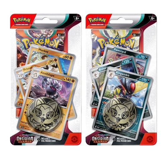 Pokémon Scarlet & Violet 3 : Obsidian Flames PREMIUM Checklane Blisters