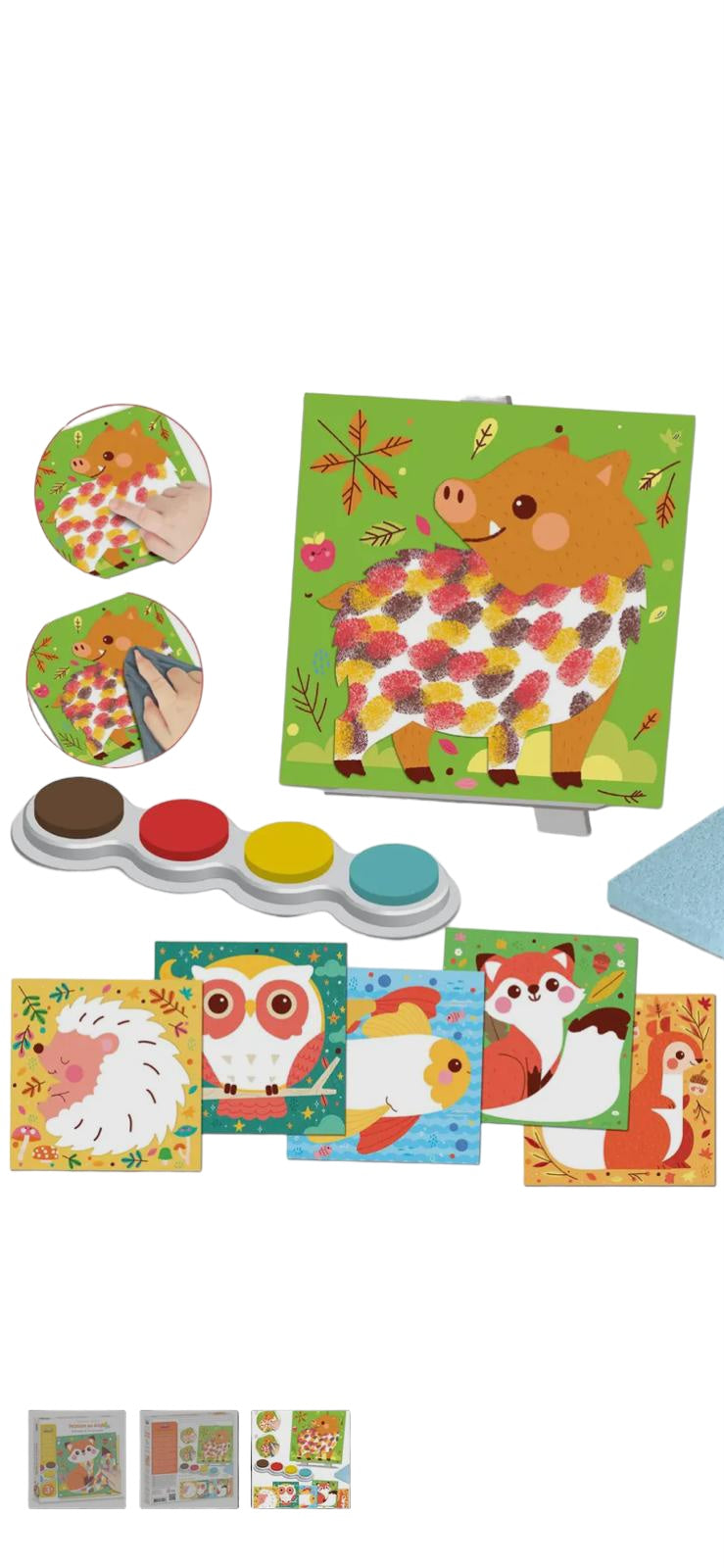 Crea Lign - Finger Painting Country Animals