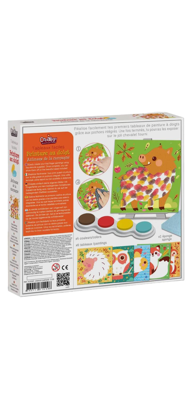 Crea Lign - Finger Painting Country Animals